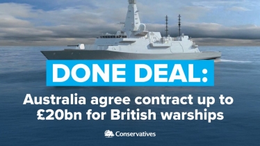 UK wins Australia warship deal